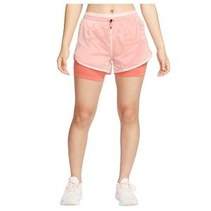 Nike🦎Icon Clash Tempo Luxe Women's Mid-Rise Running Shorts🌵